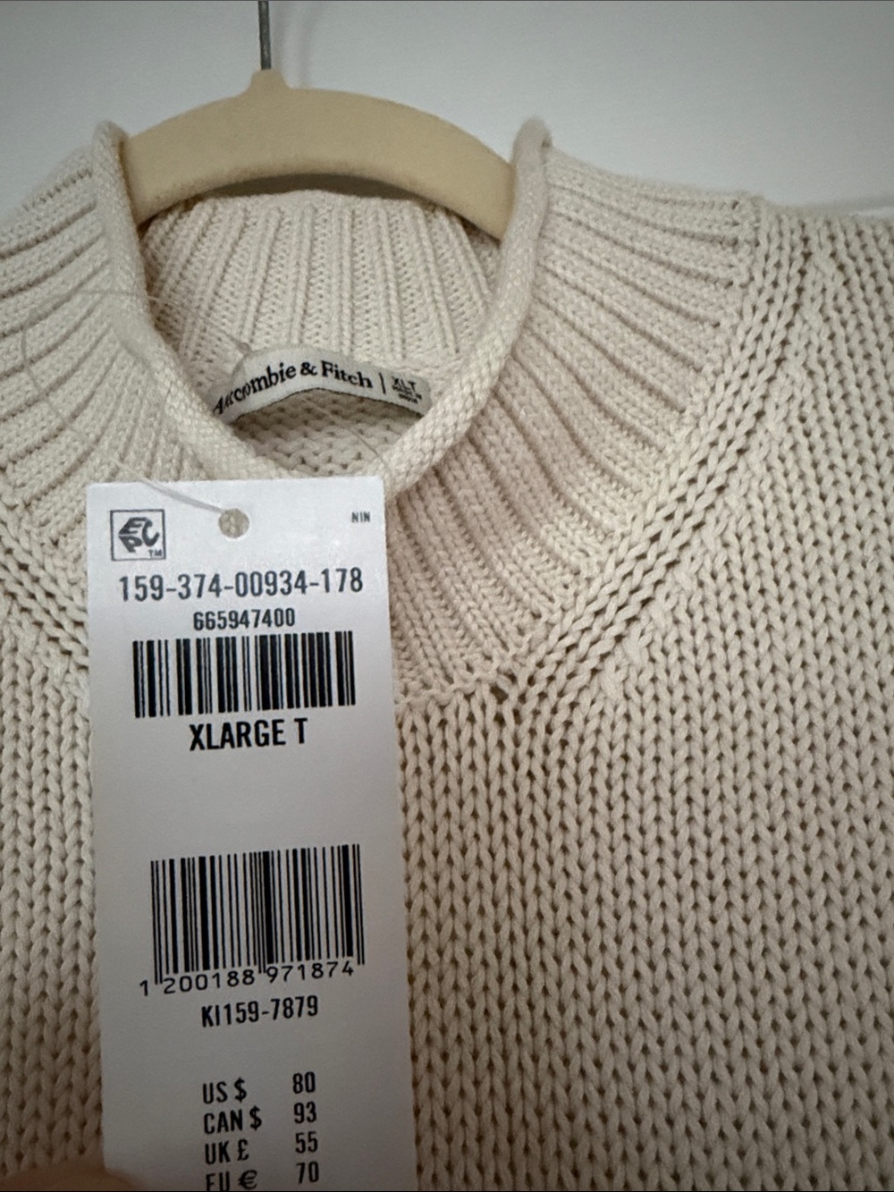 A&F Rollneck Mini Sweater Dress - Picture 7 of 8